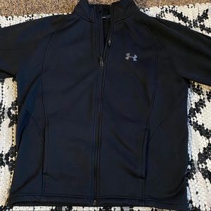 BLACK UNDER ARMOUR JACKET ZIP UP SIZE MEDIUM
